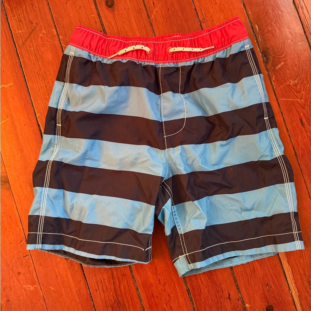 GAP Kids Swim Trunks - Blue and Red Stripes
